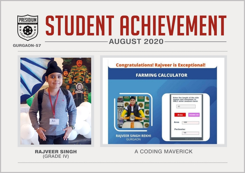 Presidium Gurgaon-57, RAJVEER SINGH REKHI: OUR CODING MAVERICK!